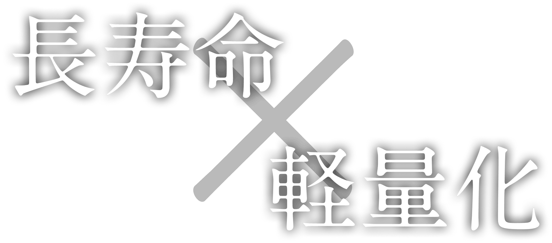 長寿命x軽量化